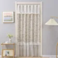 Vintage floral door curtain lace tassel privacy shade for bedroom and hallway decor - Width 1.35m Height 2m / Romantic Lady Linen