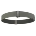 Durable 3.8cm double-layer thickened tactical nylon belt with automatic buckle in olive green - 120cm / Dark Gray