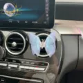 Cute butterfly car air freshener vent clip, mesh pearl aromatic decor for auto interior. - Moving Butterfly Ornament (Gradient Blue) - Aromatherapy Style
