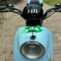3D mariposa patinete eléctrico accesorio decorativo de resorte verde para casco - Mariposa Verde Selva