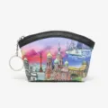 Women coin purse key pouch, Saint Petersburg landmark printed portable zipper wallet. - Colorful Buildings
