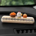 Targa parcheggio temporaneo auto pulcino carino, decorazione cruscotto animale divertente. - Cestino Tondo Cachi + Pollo Piuma + 1 Sacco di Riso