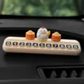 Simpatico pulcino auto carta di parcheggio temporaneo cruscotto decorazione targa - Pollo Piuma + Due Sacchi di Riso