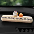 Grazioso cartello parcheggio temporaneo gallina per cruscotto auto, simpatico ornamento. - Pollo Piuma + 1 Sacco di Riso