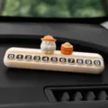 Scheda di parcheggio temporaneo auto pollo carino cruscotto targa decorazione item - Pollo Cappello di Paglia + 1 Sacco di Riso