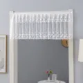 White lace short curtain window valance sheer door curtain for home room decoration 1pc - Meteor Shower
