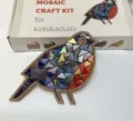 DIY Mosaik Vogel Bastelset für Kinder und Erwachsene als kreatives Weihnachtsgeschenk - Stil D Vogel