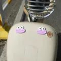 Cute funny face sticker accessories for electric scooter with big eyes and purple lips. - Purple