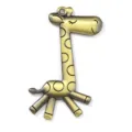 Antikbronze-Cartoon-Giraffe-Legierungsanhänger für DIY-Schmuck und Schlüsselanhänger - Bronze