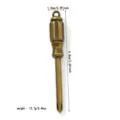 Colgante de destornillador vintage de aleación de bronce para llaveros DIY - Destornillador