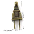 Colgante de enchufe vintage de aleación de bronce para joyería DIY con medidas de tamaño - Enchufe