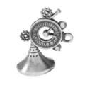 Vintage Steampunk Stil Legierung Uhr Anhänger mit Zahnrädern in Altsilber für DIY Schmuck - Antiksilber