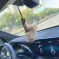 Lindo koala colgante de espejo retrovisor de coche, adorno de animal de peluche para auto. - Adorno Colgante de Escalada en Árbol / Gris