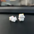 Niedliche Harz Katze Auto Armaturenbrett Ornament, lustige Po klopfen Figur für Auto Dekor. - Kleine Schildpattkatze (Paar) / Mehrfarbig