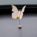 Cute butterfly car dashboard ornament, spring wobble style, orange color, 1 piece. - Spring Style / Orange