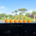 Simpatici mini ornamenti per cruscotto auto cachi set da 6, accessori per decorazioni d'interni. - Cachi (portafortuna) / Set da 6