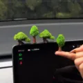 Miniature tree car ornaments dashboard decor cute resin bonsai wishing tree interior accessories - Welcoming Pine 4 Pcs Set