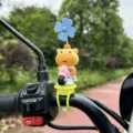 Cute capybara motorcycle decoration with spinning wind spinner, universal bicycle toy. - Leisure Riding (Strap Type)