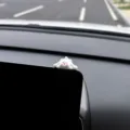 Cute red-faced little white dog car dashboard ornament, lovely cartoon decor for auto interior. - Cute Butt Red-Faced Puppy