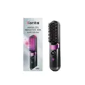 Xorita wireless negative ion hair brush for daily hair care and styling portability. - Black