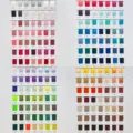 Cartella colori con tantissime sfumature di nastri in tessuto per decorazioni. - Colore personalizzato