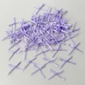 Mini purple ribbon bows for cake decoration, floral arrangements, party craft supplies. - 20 Pieces/Pack / Purple