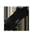 Black athletic running socks with cushion towel bottom and grip dots for sports wear. - One Size / Black Terry with Ankle Tabs