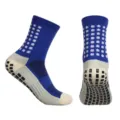 Calze da calcio sportive da uomo con suole in gomma antiscivolo e comodo fondo in spugna. - 38-46 / Blu