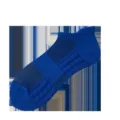 Blue athletic ankle sock with tab breathable mesh towel bottom running sports socks - One Size / Blue Terry with Ankle Tabs