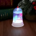 Christmas decorative LED night light with dome cover and festive scene for home decor - Style 1 (Wind Lamp)