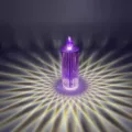 Bougie electronique LED diamant lumiere d'ambiance veilleuse pour decoration interieure fete - 5.3x16cm Petit sans Base / Violet