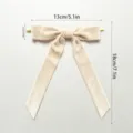 Beige Samt Schleife Band Bogen Weihnachtsdeko Geschenkverpackung Party Deko 13x18cm - Beige