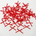 Mini red ribbon bows for cake decoration baking floral balloon craft accessories pack - 20 Pieces/Pack / Red