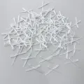 White Mini Satin Ribbon Bows 20Pcs Craft DIY Cake Baking Party Decoration Accessories - 20 Pieces/Pack / White