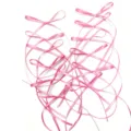 Pink ribbon bow decorations for birthday cakes, baking desserts, and festive party gifts. - Rose Red