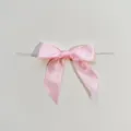 Fiocco in raso rosa da 2.5cm con legatura per imballaggio dolciario e decorazione regalo. - 2.5x9x9cm / rosa scuro
