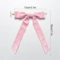 Rosa Samtschleife mit Draht zum Verpacken von Geschenken, Feiertagsanhänger und Haarschmuck - Rosa