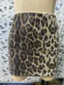 Women leopard print sequin mini skirt sexy streetwear party clubwear short skirt - Multi-Color