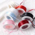 0.3cm doppelseitiges Polyesterband für Geschenke, Blumenverpackung und DIY-Dekoration. - 0.3cm*50 Yards / Knallrot