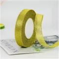 Gold Glitzerband Rolle für Geschenkschachtel Verpackung, Kuchenbacken und Schleifendekoration. - 1.5cm Gold*22m / Gold