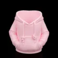 Einzigartiger rosa Dosenhalter in Kapuzenpulli-Form zur stilvollen Aufbewahrung - Kapuzenpullover / Innendurchmesser: 6.7cm / Rosa