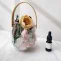 DIY Kristall Aroma Diffusor Tasse Handheld Aromatherapie Set mit Trockenblumen und Oel - Sonnenschein Party Set