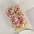 Farbverlauf konservierte Hortensien Trockenblumen DIY Set in klarer Box für Basteln Dekor. - Lila Jade Grad A Anna Hortensie