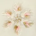 Böhmische Trockenblumen Ansteckblumen Mini Blumenstrauß für Hochzeit Trauzeugen Set - Kleiner Blumenstrauß Modell E, 1 Bund (ca. 15 cm)