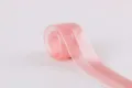 Pink Ribbon Half Satin Mesh Fabric Roll for Gift Wrapping DIY Hair Accessories 1 Roll - 2.5cm*20 Yards / Dusty Pink