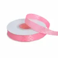 Cinta de satén con patrón de cuadros rosa para envolver regalos y decoración de pasteles. - 1.5CM*25 Yards / Rosa
