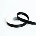 Cinta de satén negra a cuadros en rollo para envolver regalos y lazos de manualidades. - 1.5CM*25 Yards / Negro