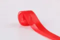 Red half satin half organza ribbon roll for gift wrapping, floral and DIY craft projects. - 2.5cm*20 Yards / Red