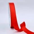 Nastro in raso rosso bifacciale 2,5 cm per confezioni regalo, decorazioni e fai da te. - Rosso
