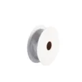 Zilveren organzallint 4cm breed ideaal voor het inpakken van cadeaus en bloemdecoraties. - 4.0CM*10 Yards / Grijs